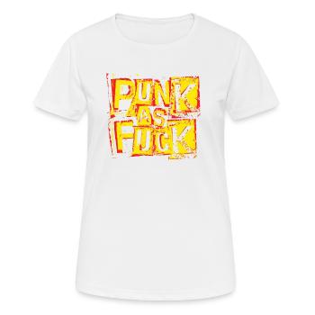 Punk as fuck - Women's Breathable T-Shirt - white - Front - AI Model Female 172 dark (172cm)
