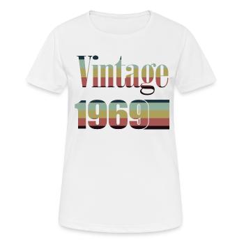 1969 Geburtstag 1969 Jahrgang 1969 Geburtstag - Frauen T-Shirt atmungsaktiv - Weiß - Vorne - AI Model Female 172 dark (172cm)