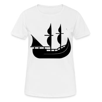 Pirate ship - Women's Breathable T-Shirt - white - Front - AI Model Female 172 dark (172cm)