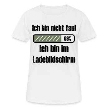 Gamer Sind nicht Faul! - Frauen T-Shirt atmungsaktiv - Weiß - Vorne - AI Model Female 172 dark (172cm)