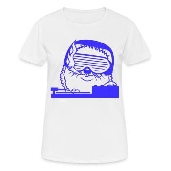 Süßer DJ Igel Mischpult Deejay Mixer Party Musik - Frauen T-Shirt atmungsaktiv - Weiß - Vorne - AI Model Female 172 dark (172cm)