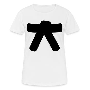 ceinture - T-shirt respirant Femme - blanc - Devant - AI Model Female 172 dark (172cm)