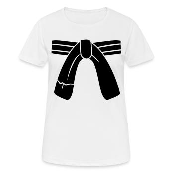 ceinture - T-shirt respirant Femme - blanc - Devant - AI Model Female 172 dark (172cm)