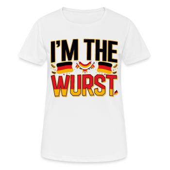 I'm The Wurst 4 - Frauen T-Shirt atmungsaktiv - Weiß - Vorne - AI Model Female 172 dark (172cm)