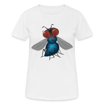 fliege - Frauen T-Shirt atmungsaktiv - Weiß - Vorne - AI Model Female 172 dark (172cm)