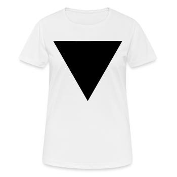 triangle - T-shirt respirant Femme - blanc - Devant - AI Model Female 172 dark (172cm)