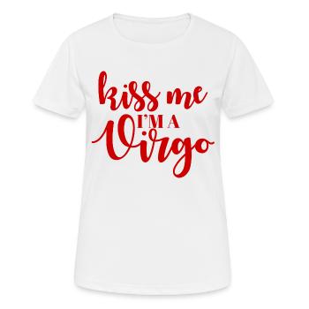 Vierge / Zodiac Vierge - T-shirt respirant Femme - blanc - Devant - AI Model Female 172 dark (172cm)
