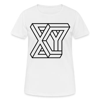 Impossible Figures 76A - Women's Breathable T-Shirt - white - Front - AI Model Female 172 dark (172cm)