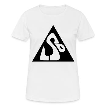 LSD Snake__V002 - Frauen T-Shirt atmungsaktiv - Weiß - Vorne - AI Model Female 172 dark (172cm)
