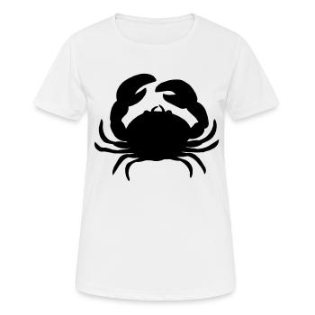 le crabe - T-shirt respirant Femme - blanc - Devant - AI Model Female 172 dark (172cm)
