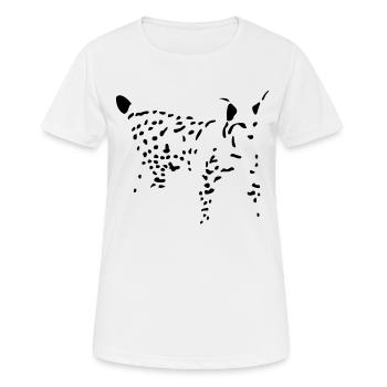 Lynx - T-shirt respirant Femme - blanc - Devant - AI Model Female 172 dark (172cm)