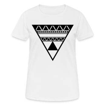 Triangle - T-shirt respirant Femme - blanc - Devant - AI Model Female 172 dark (172cm)