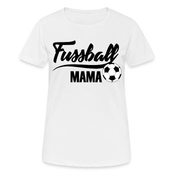 Fussball Mama 1- Fußball Mama - Frauen T-Shirt atmungsaktiv - Weiß - Vorne - AI Model Female 172 dark (172cm)