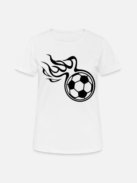 Football - Women's Breathable T-Shirt - white