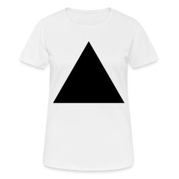 triangle - T-shirt respirant Femme - blanc - Devant - AI Model Female 172 dark (172cm)