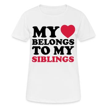 MHBTM siblings - Women's Breathable T-Shirt - white - Front - AI Model Female 172 dark (172cm)