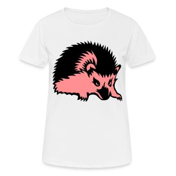 herisson pic mechant - T-shirt respirant Femme - blanc - Devant - AI Model Female 172 dark (172cm)