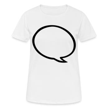 bulle - T-shirt respirant Femme - blanc - Devant - AI Model Female 172 dark (172cm)