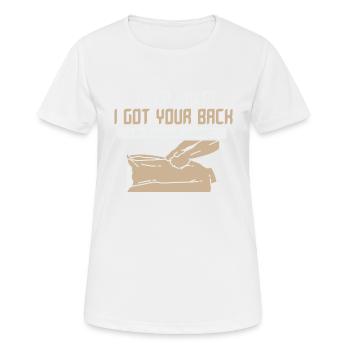 Tee-shirt de thérapie de massage : I Am A Massage Thérapist - T-shirt respirant Femme - blanc - Devant - AI Model Female 172 dark (172cm)