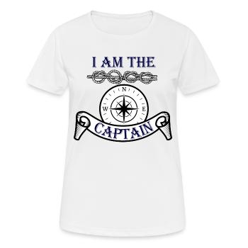capitaine - T-shirt respirant Femme - blanc - Devant - AI Model Female 172 dark (172cm)