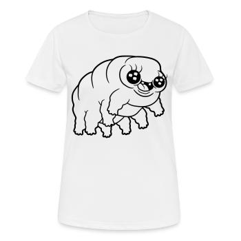 Petit wasserbaer Baertierchen - T-shirt respirant Femme - blanc - Devant - AI Model Female 172 dark (172cm)