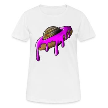 Jupiter Knospe in Glasur - Frauen T-Shirt atmungsaktiv - Weiß - Vorne - AI Model Female 172 dark (172cm)