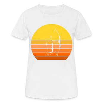 Recurve bow archer bow and arrow vintage - Women's Breathable T-Shirt - white - Front - AI Model Female 172 dark (172cm)