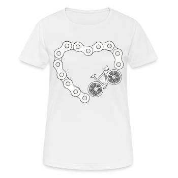 Gravelbike Gravel road bike bike gift retro - Women's Breathable T-Shirt - white - Front - AI Model Female 172 dark (172cm)