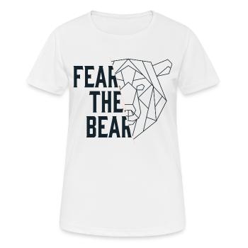 Fear The Bear Bär Baisse Aktien Börse Trading - Frauen T-Shirt atmungsaktiv - Weiß - Vorne - AI Model Female 172 dark (172cm)