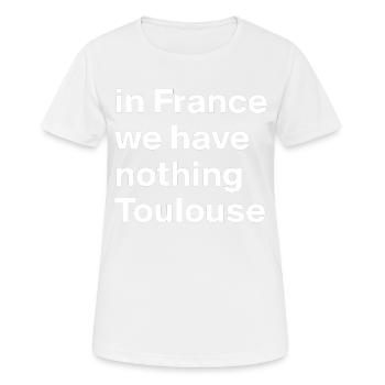 Toulouse City in Frankreich - Frauen T-Shirt atmungsaktiv - Weiß - Vorne - AI Model Female 172 dark (172cm)