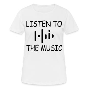Musik Music headphones - Frauen T-Shirt atmungsaktiv - Weiß - Vorne - AI Model Female 172 dark (172cm)