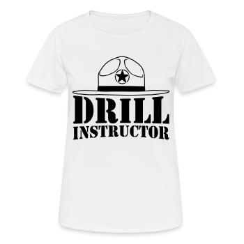 Sheriff Drill Instructor - Frauen T-Shirt atmungsaktiv - Weiß - Vorne - AI Model Female 172 dark (172cm)