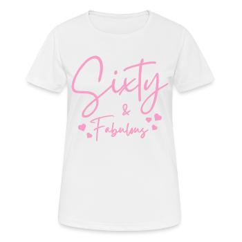 Sixty fabulous - Women's Breathable T-Shirt - white - Front - AI Model Female 172 dark (172cm)