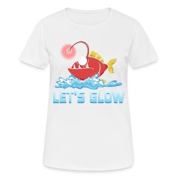 Let's Glow Marine Biology Scientist - Frauen T-Shirt atmungsaktiv - Weiß - Vorne - AI Model Female 172 dark (172cm)