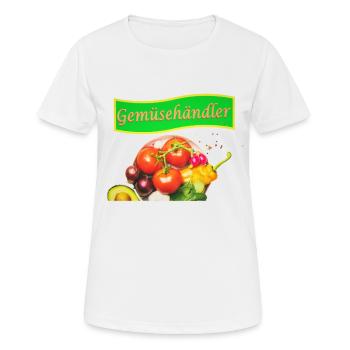 Marchand de légumes - T-shirt respirant Femme - blanc - Devant - AI Model Female 172 dark (172cm)