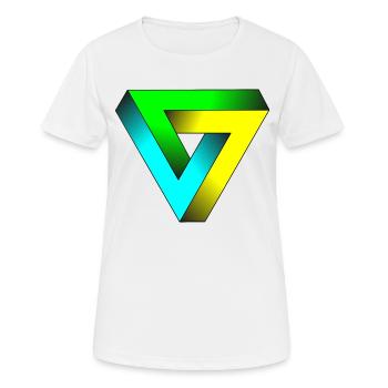 impossible triangle - Women's Breathable T-Shirt - white - Front - AI Model Female 172 dark (172cm)