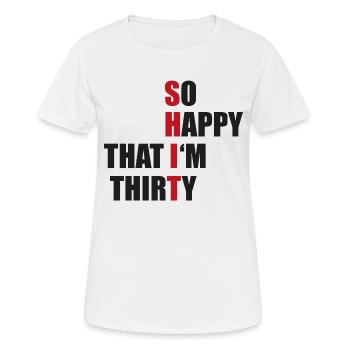30 - Women's Breathable T-Shirt - white - Front - AI Model Female 172 dark (172cm)