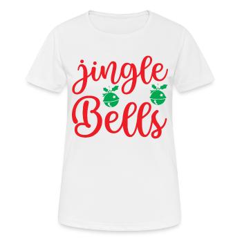 Jingle bells - fête de noël - T-shirt respirant Femme - blanc - Devant - AI Model Female 172 dark (172cm)
