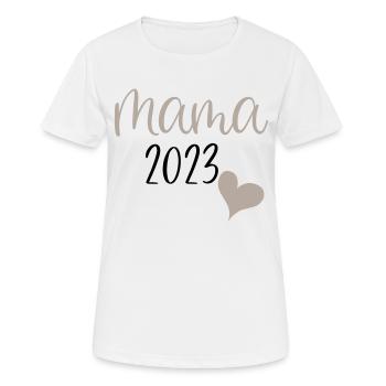 Mama 2023 - Frauen T-Shirt atmungsaktiv - Weiß - Vorne - AI Model Female 172 dark (172cm)