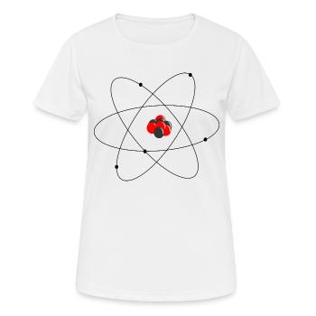 Rutherfords Atommodell - Frauen T-Shirt atmungsaktiv - Weiß - Vorne - AI Model Female 172 dark (172cm)