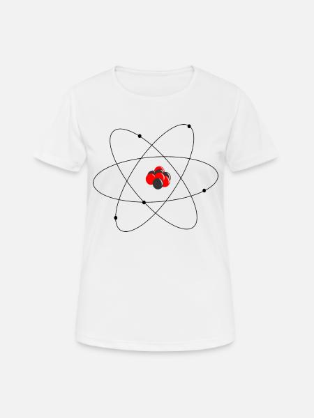 Il modello atomico di Rutherford - Maglietta da donna traspirante - bianco