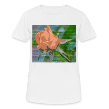 Orange liquide - T-shirt respirant Femme - blanc - Devant - AI Model Female 172 dark (172cm)