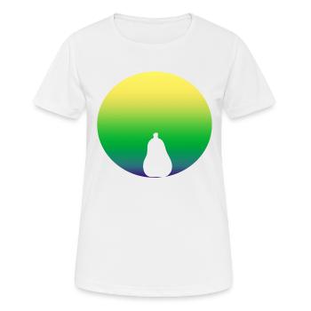 birne in gruen - Frauen T-Shirt atmungsaktiv - Weiß - Vorne - AI Model Female 172 dark (172cm)