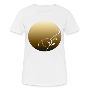 blumenranke - Frauen T-Shirt atmungsaktiv - Weiß - Vorne - AI Model Female 172 dark (172cm)