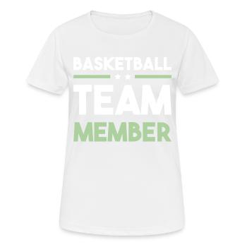 Basketball Team - Women's Breathable T-Shirt - white - Front - AI Model Female 172 dark (172cm)