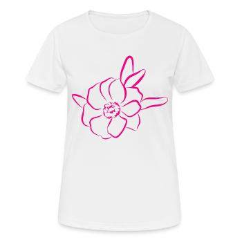 Flower Flower Plant - Women's Breathable T-Shirt - white - Front - AI Model Female 172 dark (172cm)