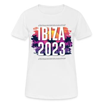 Ibiza 2023 - T-shirt respirant Femme - blanc - Devant - AI Model Female 172 dark (172cm)