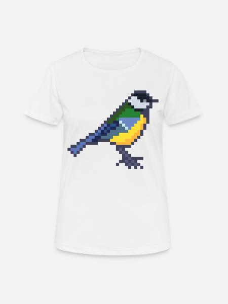 Vogel - Frauen T-Shirt atmungsaktiv - Weiß