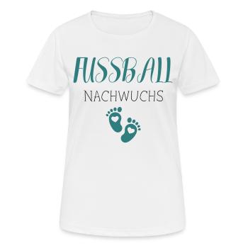 Fußball Nachwuchs - Frauen T-Shirt atmungsaktiv - Weiß - Vorne - AI Model Female 172 dark (172cm)