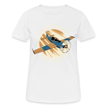 Professional Crop Duster Pilot, Aerial - Women's Breathable T-Shirt - white - Front - AI Model Female 172 dark (172cm)